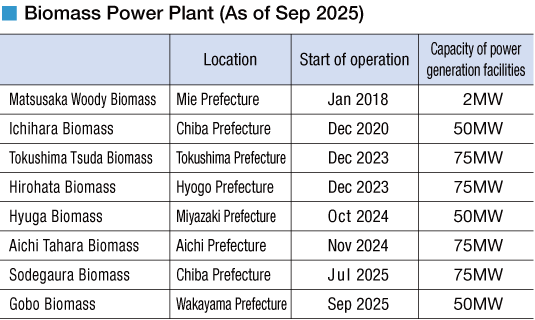 Biomass Power Plant(As of Sep 2025)