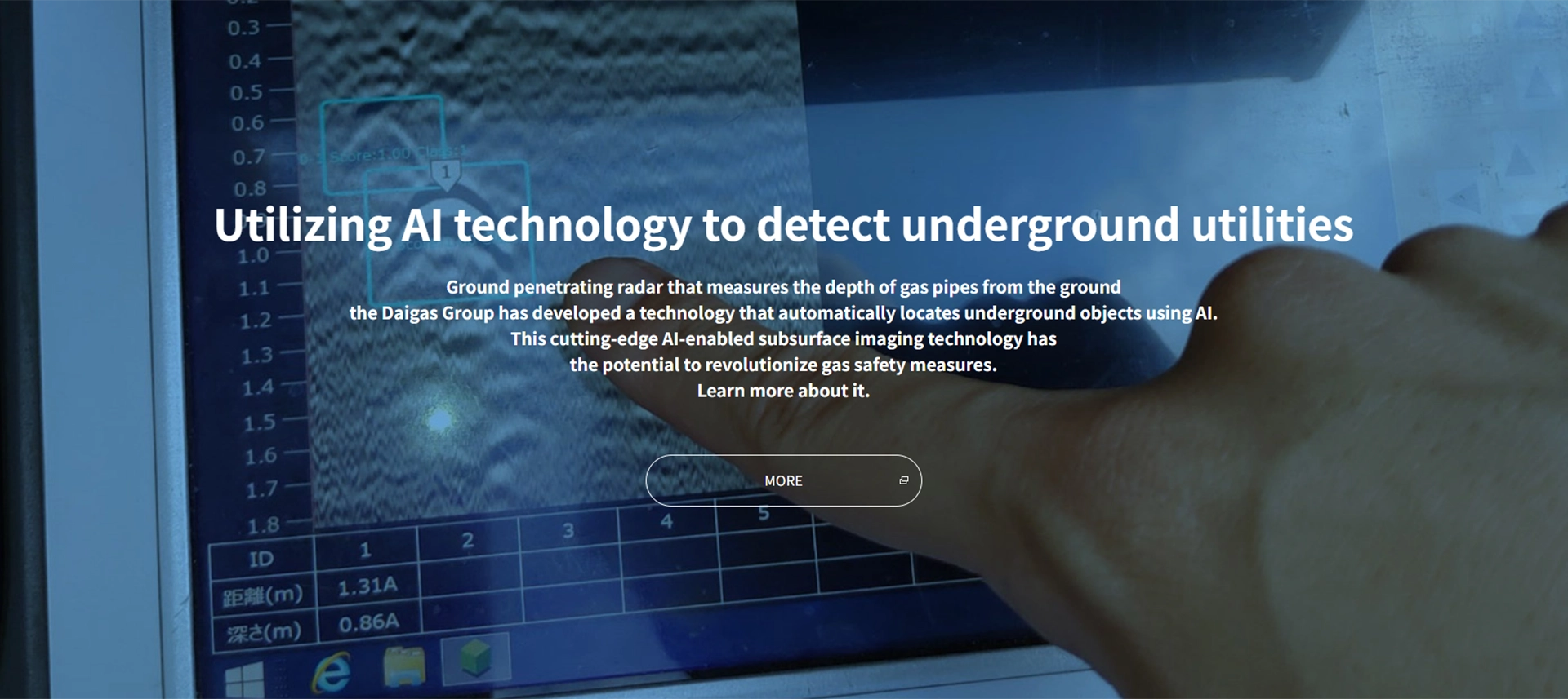 Utilizing AI technology to detect underground utilities