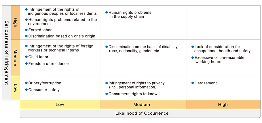 Priority Human Rights Themes to be Considered in FY2022.3