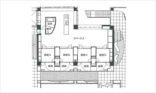 部屋全体の図面