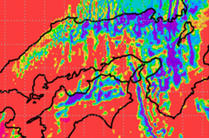 大阪ガスの気象シミュレーション技術イメージ