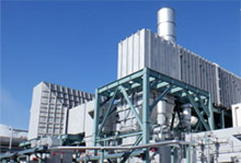 Full shot of the high-efficiency gas turbine