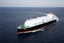 低燃費型LNG船を傭船