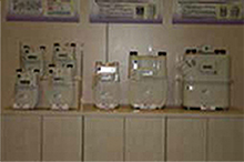 Gas meters which are reused