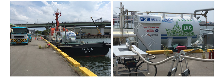 CNLNG supply to the LNG-fueled tugboat “Ishin”