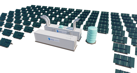 Image of a hydrogen production unit