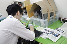 PC recycling work at a welfare workshop