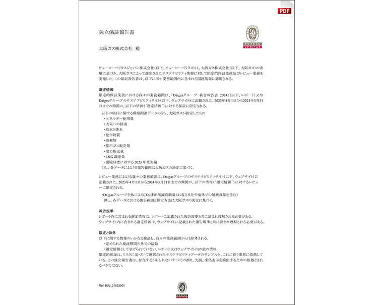 独立保証報告書