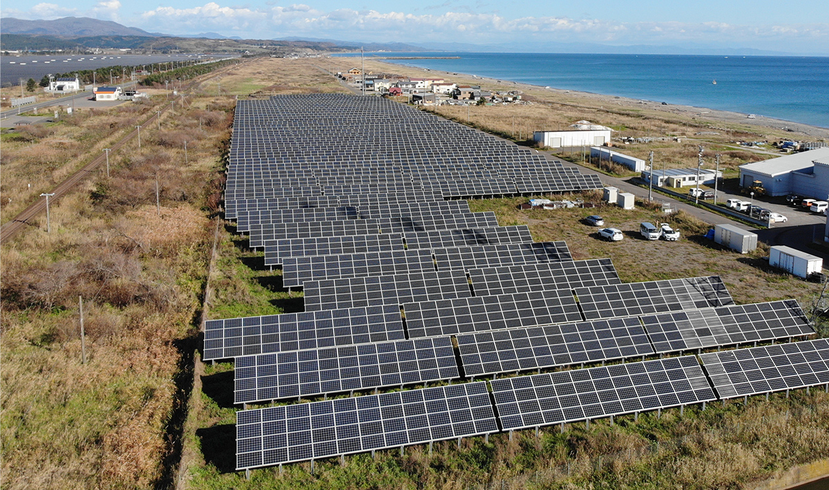 共同開発する中小型太陽光発電所の設置イメージ