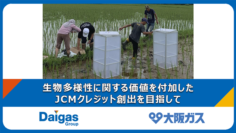 インドネシアにおける水田由来メタン排出削減プロジェクトへの生物多様性評価技術の提供
