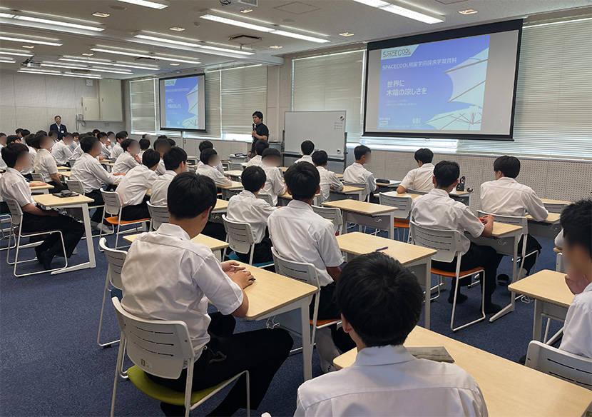 学校での授業の様子