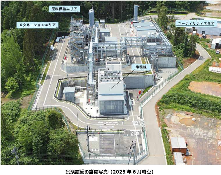 世界最大級のメタネーション試験設備における実証運転の開始について
